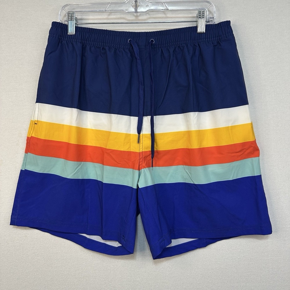 Alvin's‎ Island Swimwear Men's Large Trunks Stripes